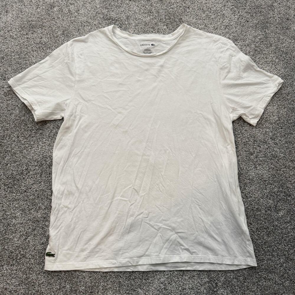 Lacoste White Short Sleeve Tee